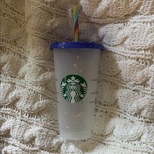 NEW Starbucks color changing confetti cold cup